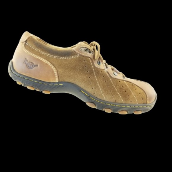 Dr Martens 8A98 Women's Two-Tone Tan Suede Leather - Picture 1 of 8